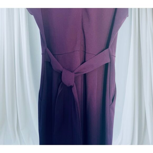Brand New She + Sky Women's Large Plum Purple Jumpsuit With Pockets - Picture 7 of 8